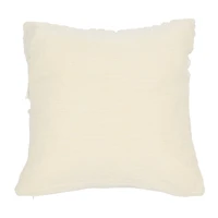 Hello Honey® Hand-Woven Cotton & Jute Macramé Pillow with Tassels