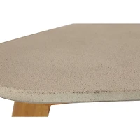 29" Gray Resin Modern Outdoor Accent Table