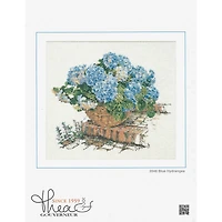 Thea Gouverneur Blue Hydrangea Cross Stitch Kit