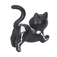 4.75" Black & White Skeleton Cat Tabletop Décor by Ashland®