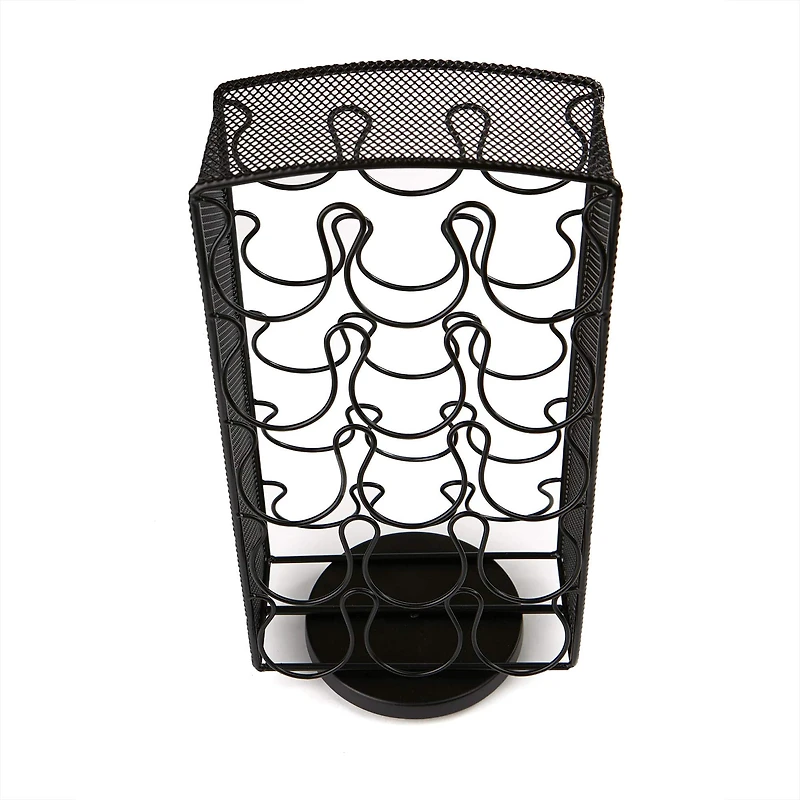 Mind Reader 30 Capacity Black Metal Mesh Single Serve Coffee Pod Holder Carousel