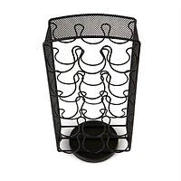 Mind Reader 30 Capacity Black Metal Mesh Single Serve Coffee Pod Holder Carousel