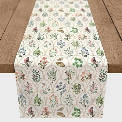 Vintage Florals Twill Table Runner