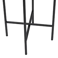 Gold Metal Glam Planter with Black Legs Set