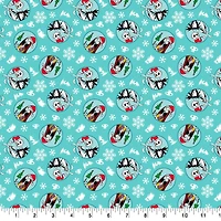 Nightmare Before Christmas Snowflake Cotton Fabric 