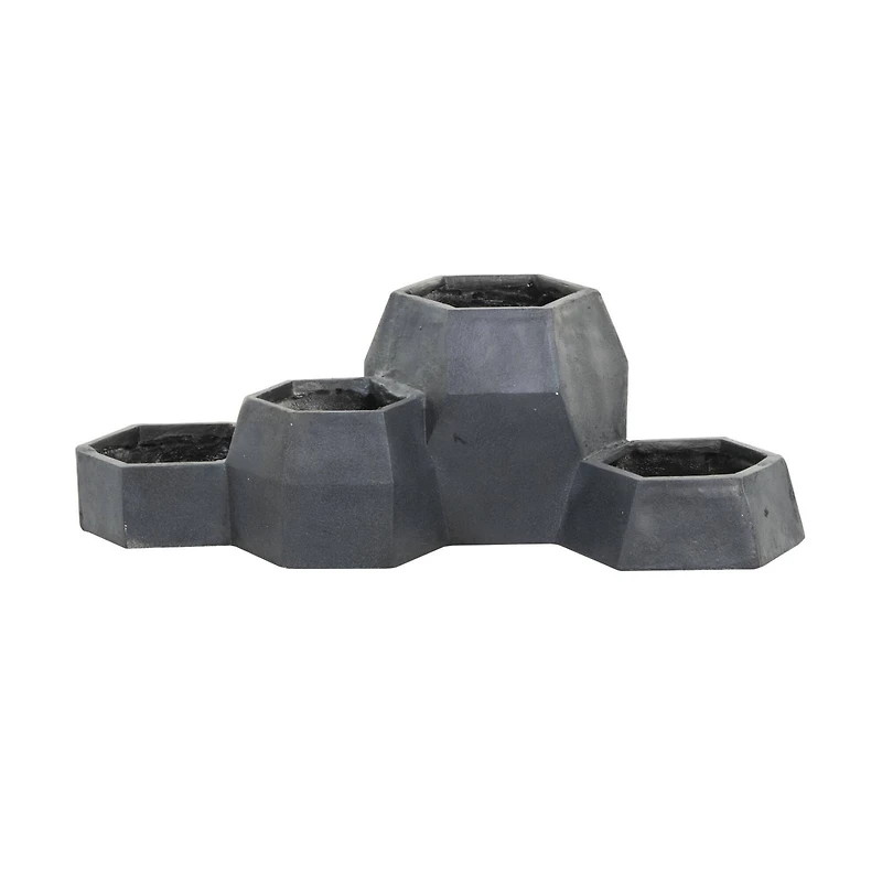 36" Dark Gray Planter