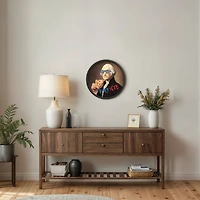 20" Round Pizza George Framed Print