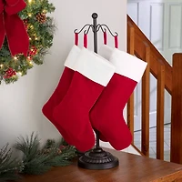 Haute Decor Black Adjustable Stocking Tree