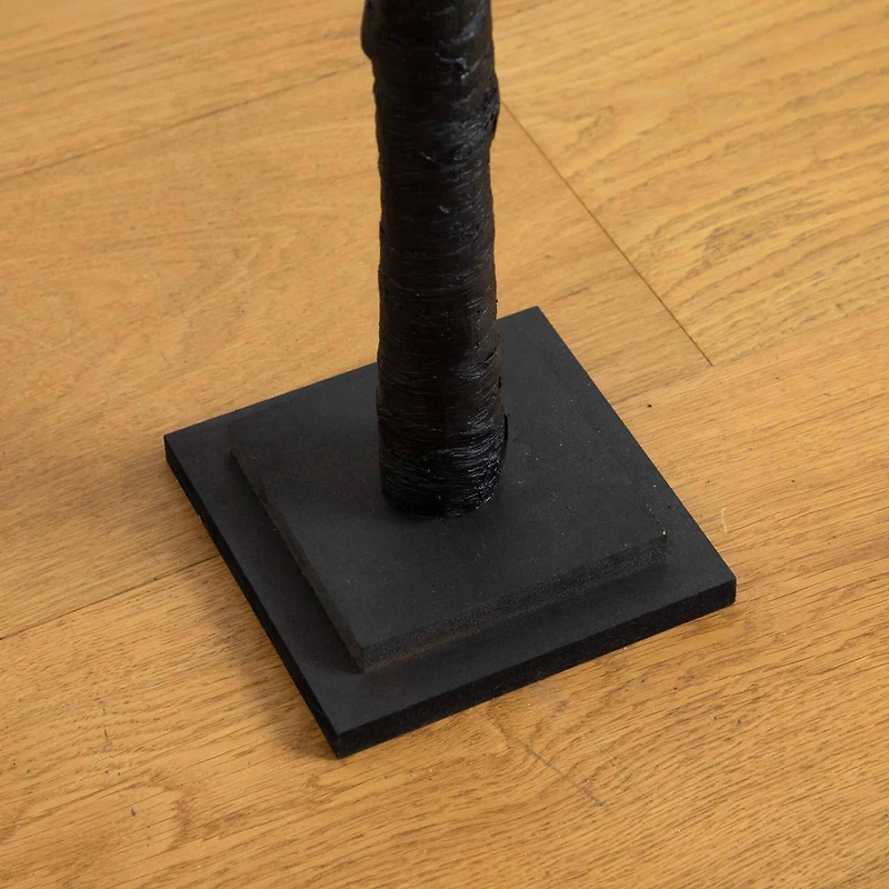 4ft. Pre-Lit Halloween Black Twig Artificial Tree with 180 Orange & Purple LED Lights