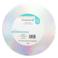10" Iridescent Cake Boards by Celebrate It®, 3ct.