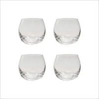 Hello Honey 6-Ounce Whiskey Glass, Clear, Set of 4