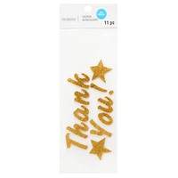 Gold Sparkle Thank You Stickers by Recollections™