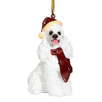 Design Toscano 3.5" White Poodle Ornament Sculpture