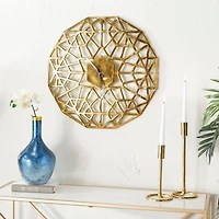 24" Contemporary Abstract Wall Clock