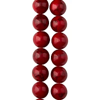 12 Pack: Red Dyed Quartzite Round Beads, 10mm by Bead Landing™