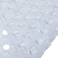 Bath Bliss Clear Non-Slip Bubble Texture Bath Mat