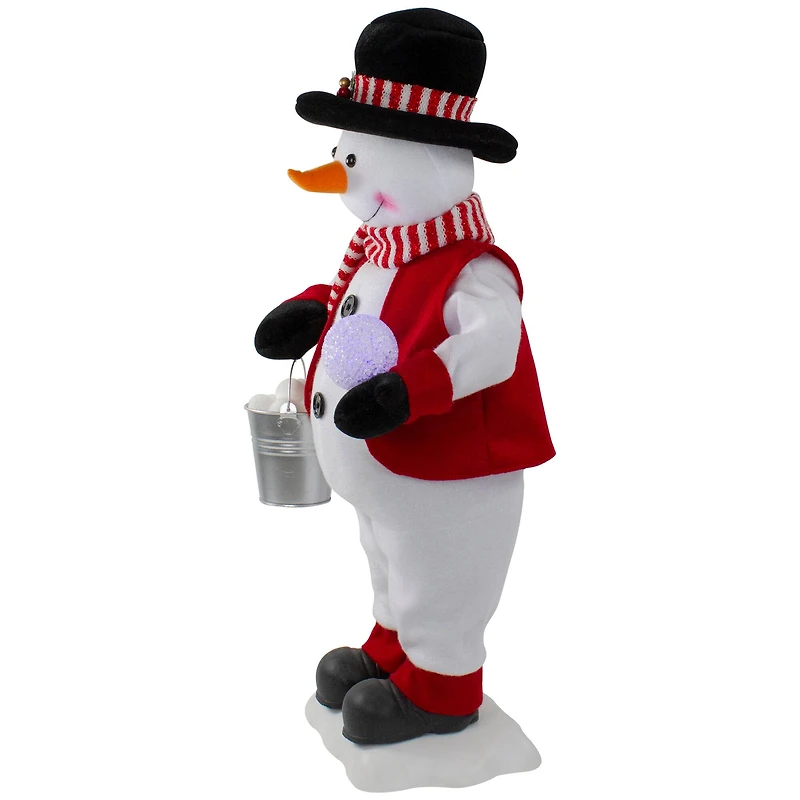 24" Lighted & Animated Musical Snowman Christmas Figure