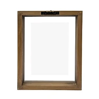 Expressions™ Brown Linear Wood Float Frame by Studio Décor