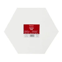 12" x 12" White Hexagon Cotton Duck Canvas by Craft Smart™