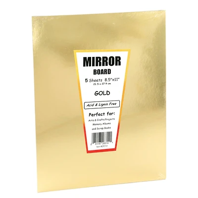 Hygloss Gold Mirror Board, 5ct.