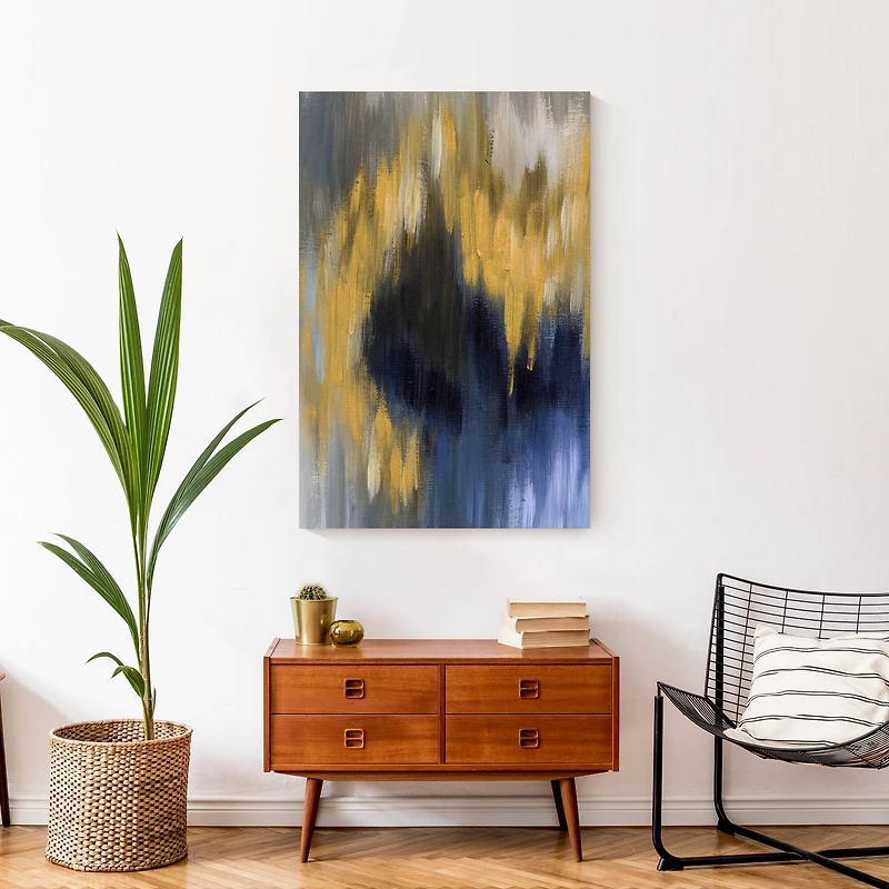 Glam And Gold Abstract 24" x 36" Canvas Wall Art