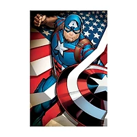 Marvel Avengers - Captain America 3D Lenticular Jigsaw Puzzle in a Collectible Shaped Tin: 300 Pcs