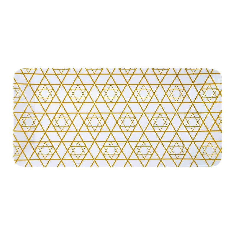 17" x 8" Gold Star of David Print Tray by Ashland®