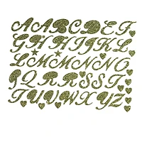 JAM Paper Caps Gold Standard Script Stickers