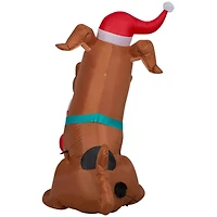 Airblown Puppy Scoob With Stocking Inflatable
