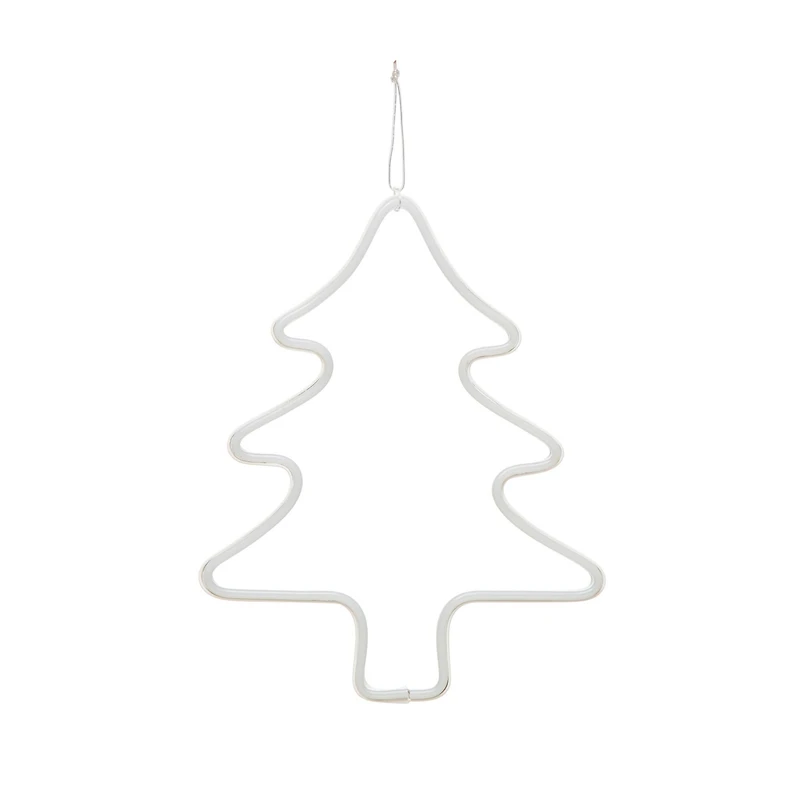 Hello Honey® 12.25" White Wire Tree Wall Décor with LED Light