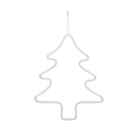 Hello Honey® 12.25" White Wire Tree Wall Décor with LED Light