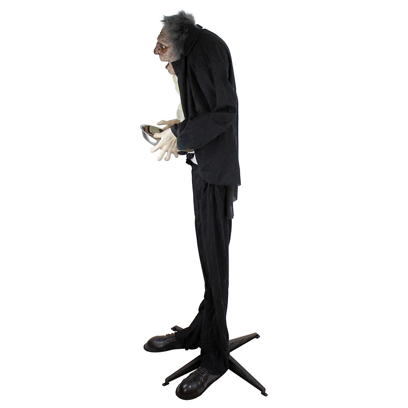 6ft. Lighted Animated Scary Butler Standing Halloween Decoration