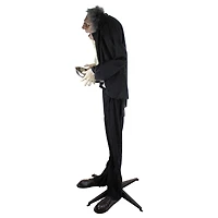 6ft. Lighted Animated Scary Butler Standing Halloween Decoration
