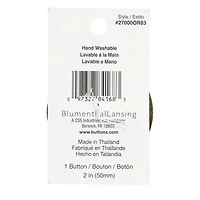 Organic Elements 2" Yellow Green Coconut Button