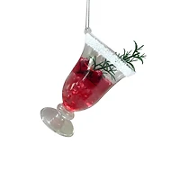 4" Red Cranberry Cocktail Glass Ornament by Ashland®