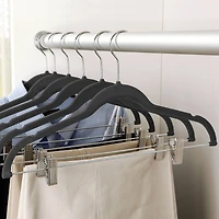 Simplify Slim Velvet Hangers with Clips