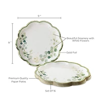 Kate Aspen® 9" Botanical Garden Premium Paper Plates, 32ct.