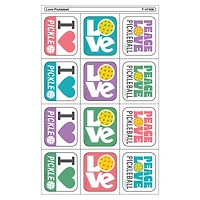 TREND Enterprises® Love Pickleball Tear & Share Stickers™, 6 Packs of 60
