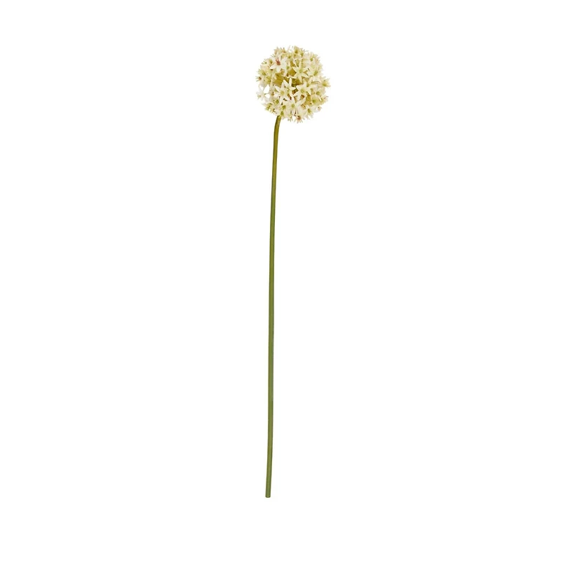 31" White Allium Artificial Flower Stem, 8ct.