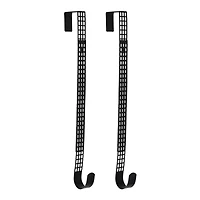 Haute Decor Hook & Lattice Matte Black Wreath Hanger, 2ct.