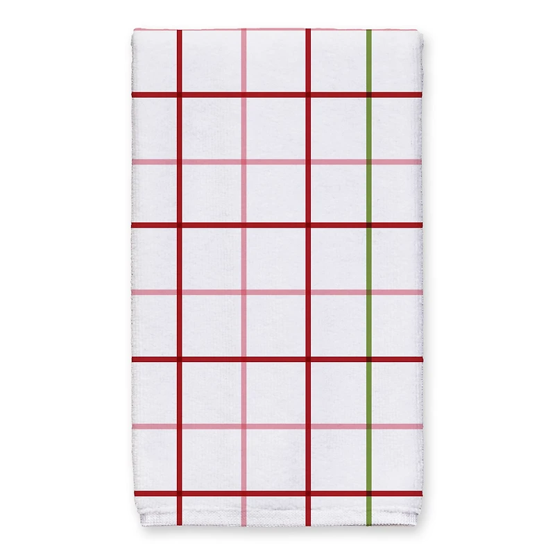 Let It Snow Grid Tea Towels - Set of 2
