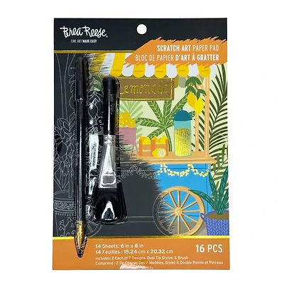 Brea Reese™ 6" x 8" Coastal Cuisine Scratch Art Paper Pad
