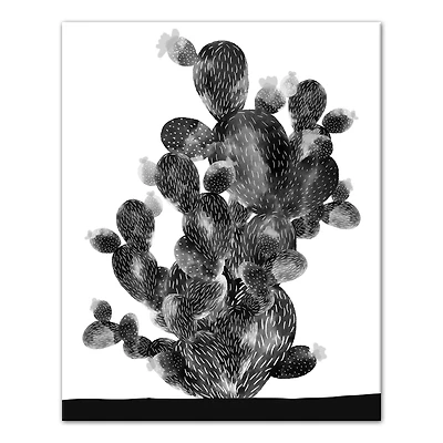 Multi BW Cactus 16" x 20" Canvas Wall Art
