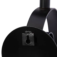 Black Iron Traditional Candle Wall Sconce, 27" x 9" x 7"