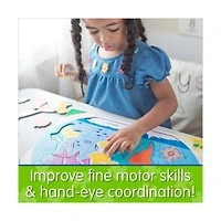 Lift & Learn Puzzle - Continents & Oceans: 22 Pcs