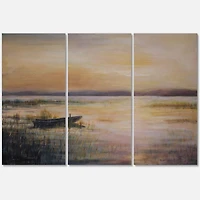 Designart - Pastel Sunset Over The Lake