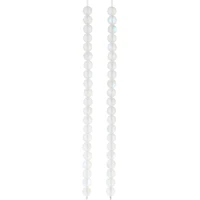 12 Pack: White Opal Glass Round Beads, 6mm by Bead Landing™