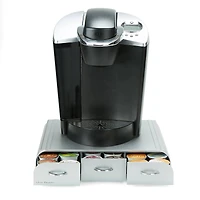 Mind Reader Silver 36 Capacity Single Serve Coffee Pod Holder Drawer