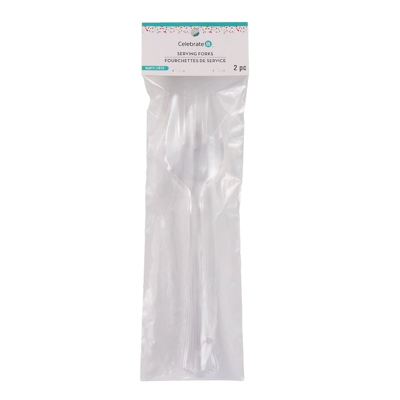 Clear Serving Forks, 2ct. by Celebrate It™
