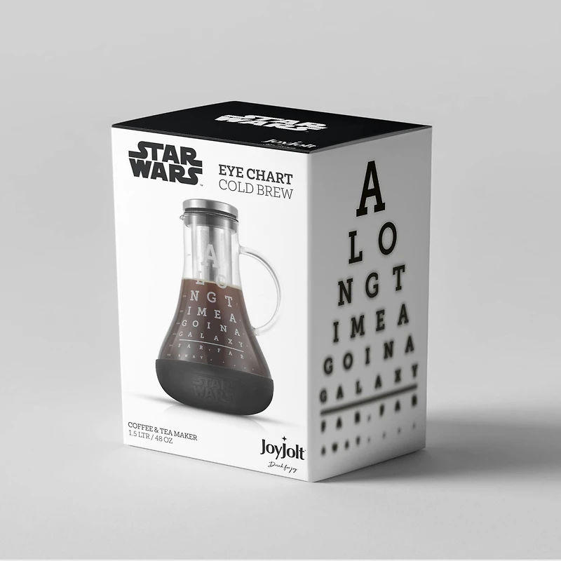 JoyJolt® Star Wars™ 48oz. Eye Chart Cold Brew Glass Pitcher